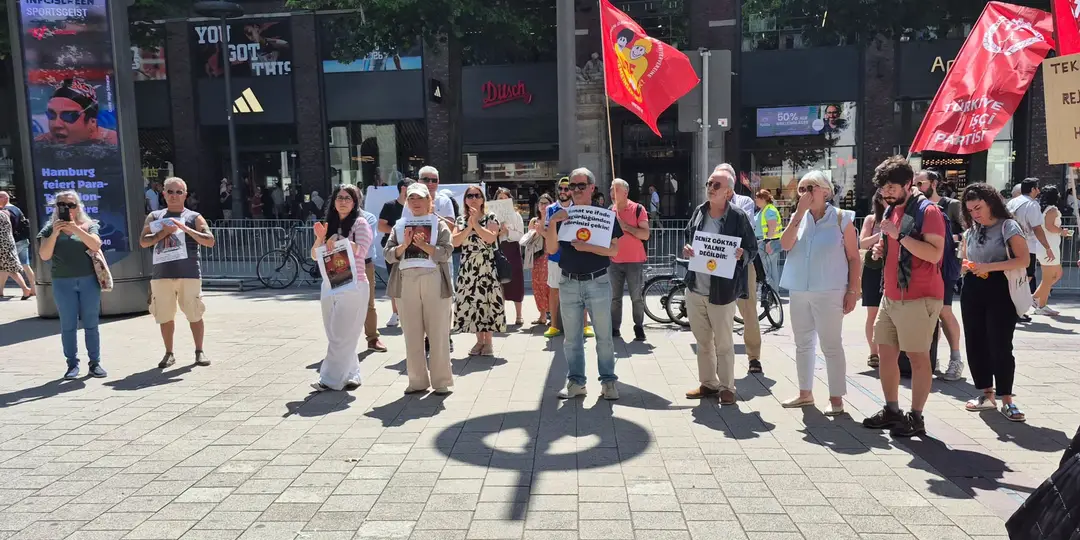 Support Rally for Deniz Göktaş in Hamburg