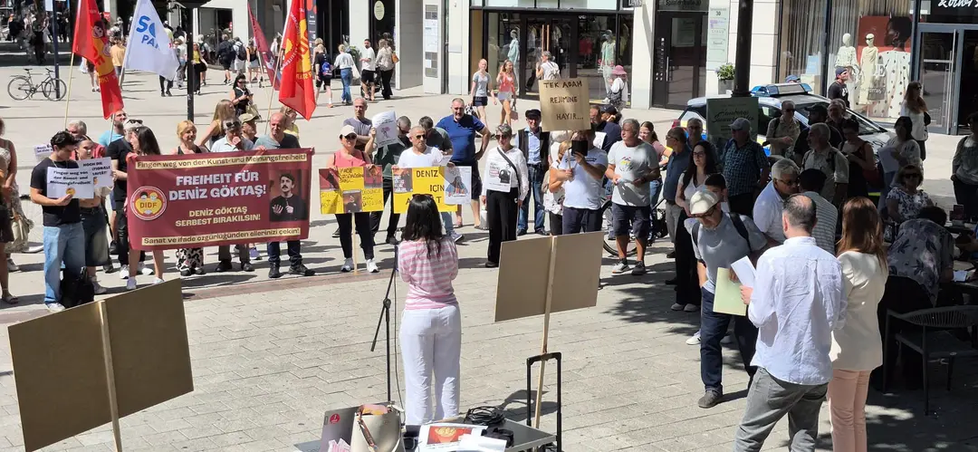 Support Rally for Deniz Göktaş in Hamburg
