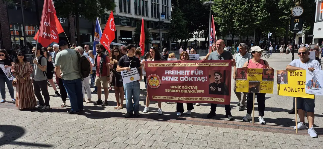 Support Rally for Deniz Göktaş in Hamburg