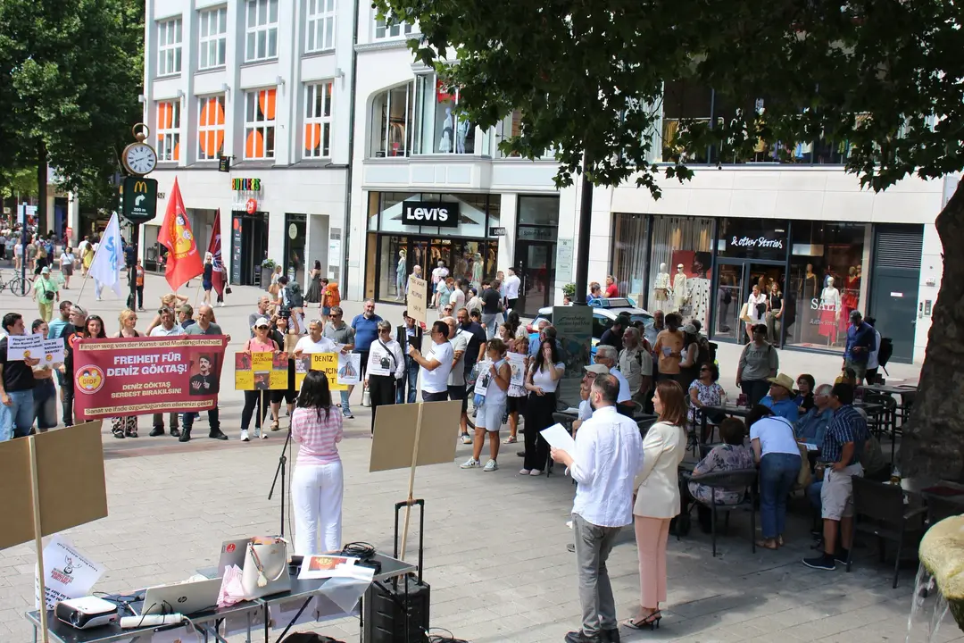Support Rally for Deniz Göktaş in Hamburg