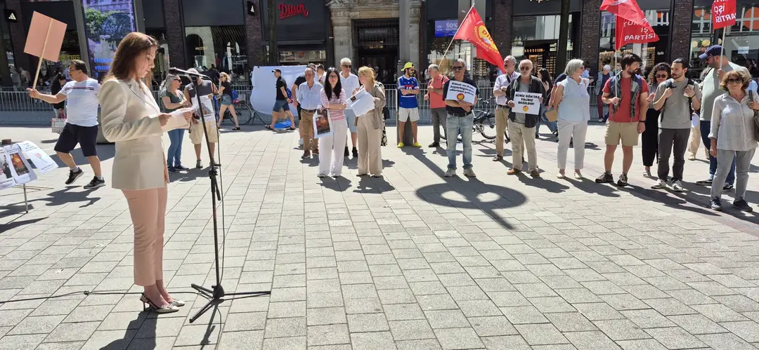 Support Rally for Deniz Göktaş in Hamburg