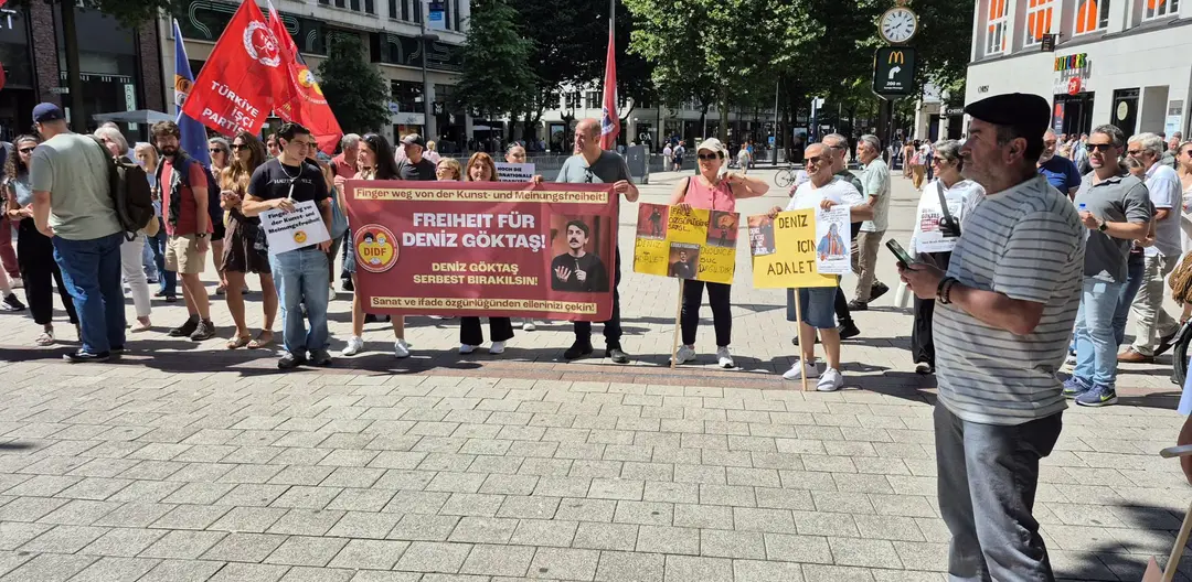 Support Rally for Deniz Göktaş in Hamburg