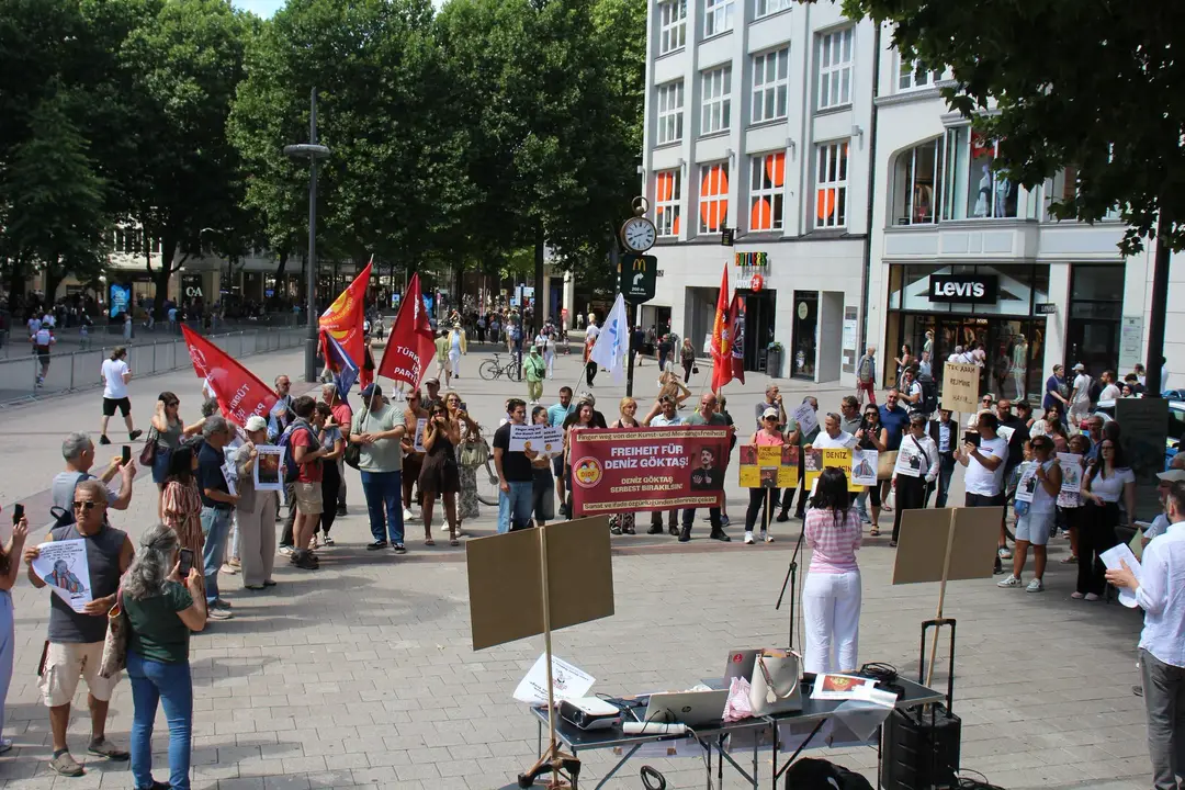 Support Rally for Deniz Göktaş in Hamburg