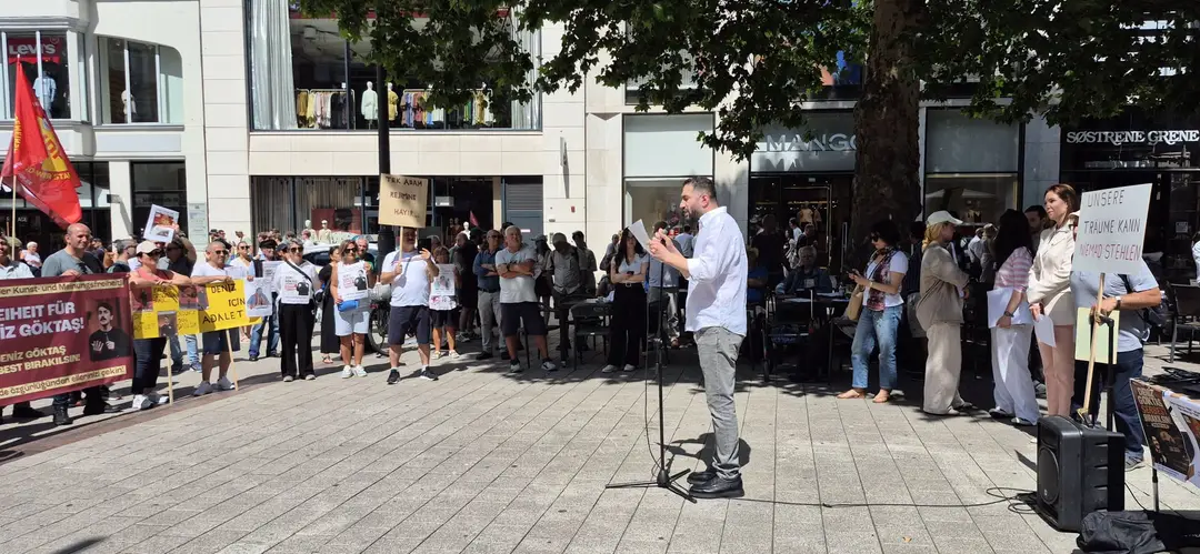 Support Rally for Deniz Göktaş in Hamburg