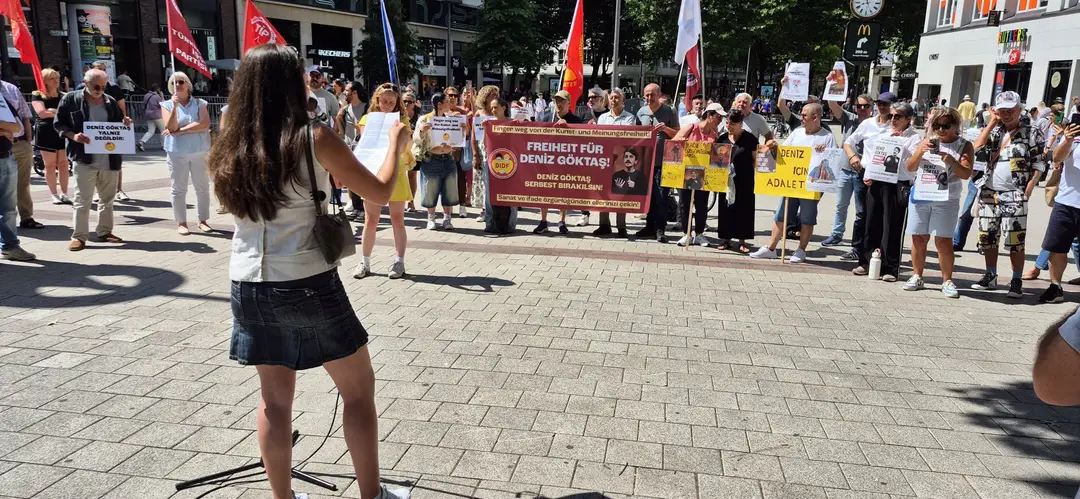 Support Rally for Deniz Göktaş in Hamburg