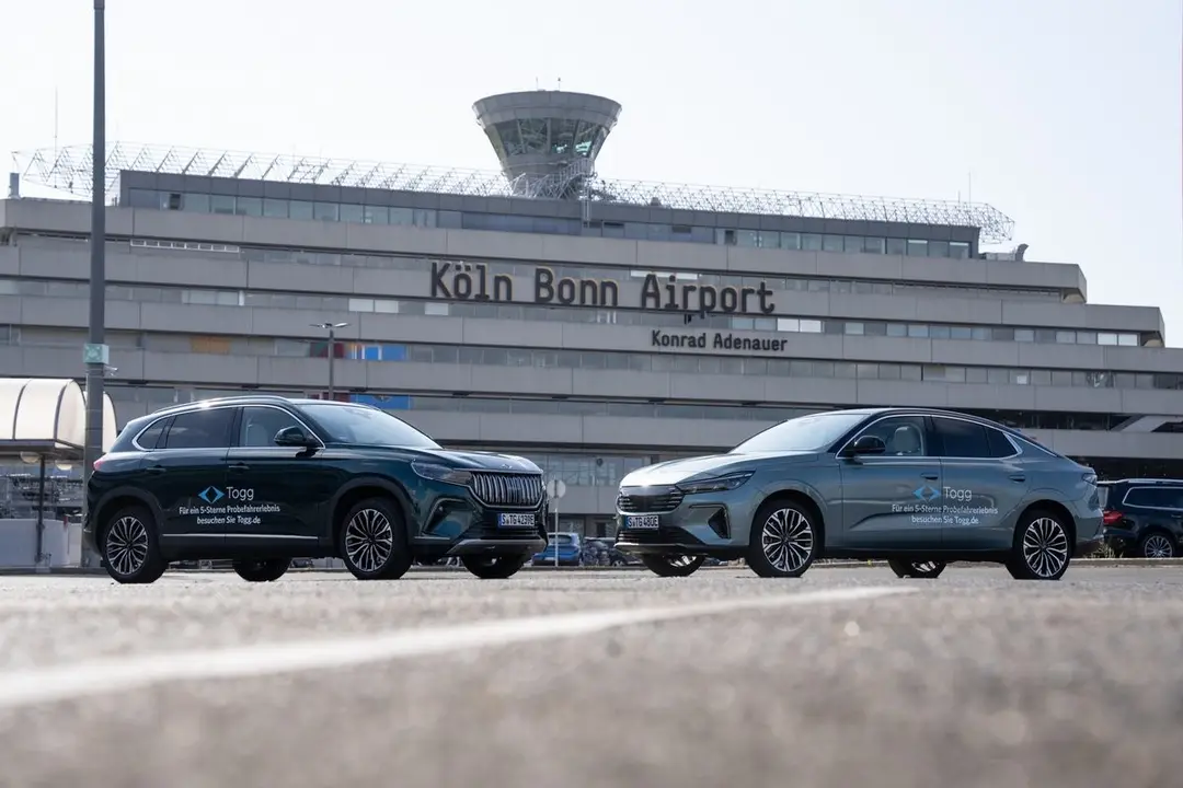 TOGG-Ausstellung am Flughafen Köln/Bonn: Testfahrten gestartet
