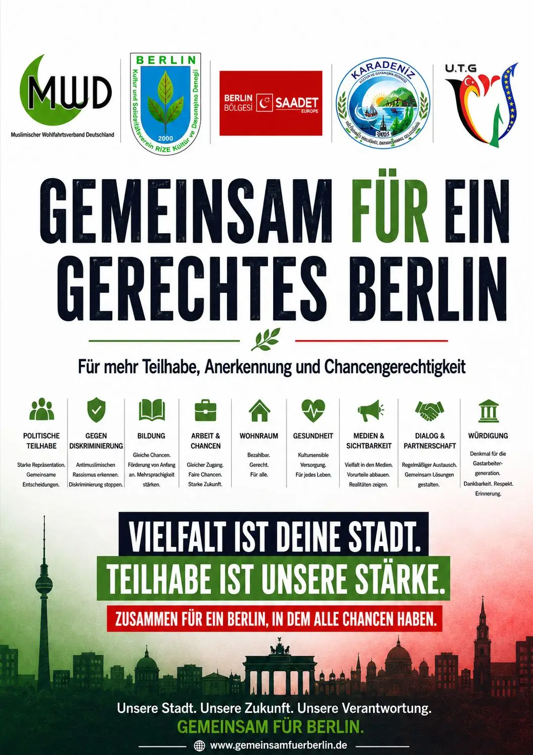 5 Associations Strongly Condemn Anti-Muslim Election Posters in Berlin