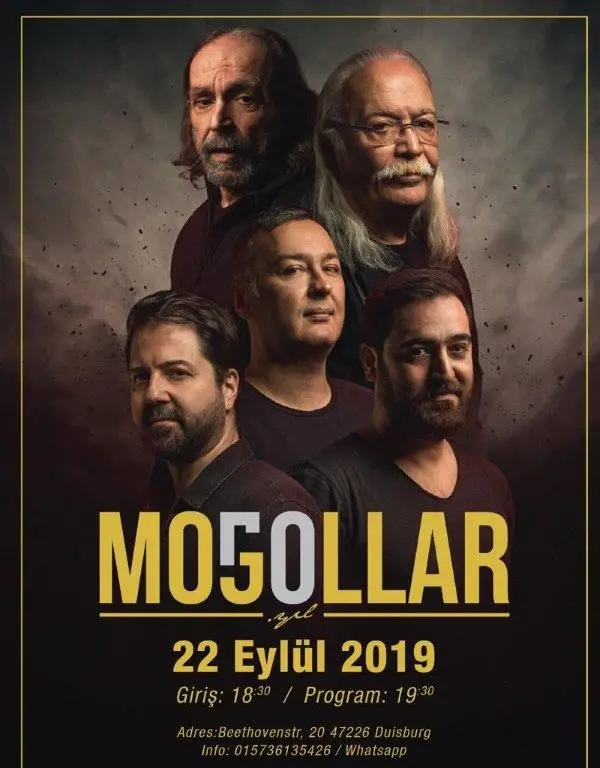 Moğollar Konser için Almanya’ya Duisburg’ a geliyor