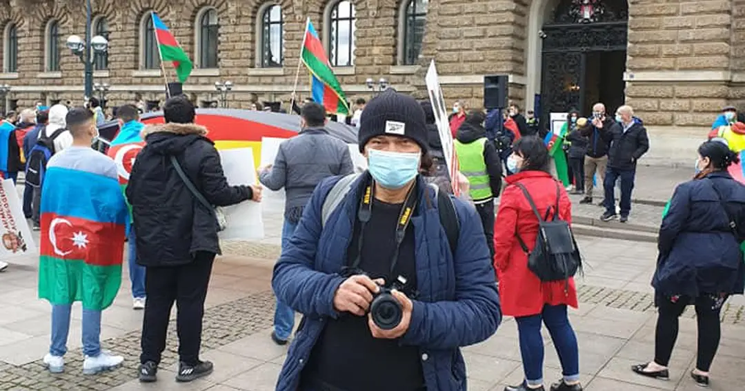 Hamburg’da Azerbaycan ile dayanışma mitingi