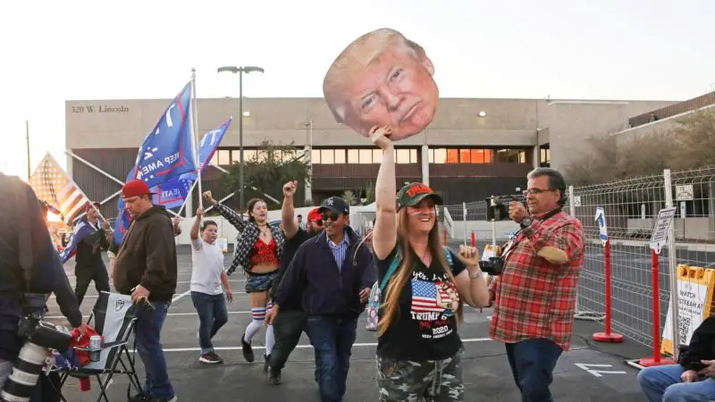 Başkent Washington’da Trump Destekçilerinden Protesto