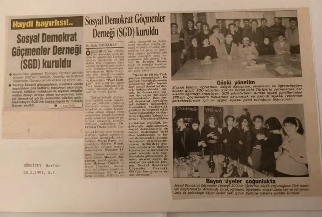 BERLİN SOSYAL DEMOKRATLAR DERNEĞİ BSD 30 YAŞINDA