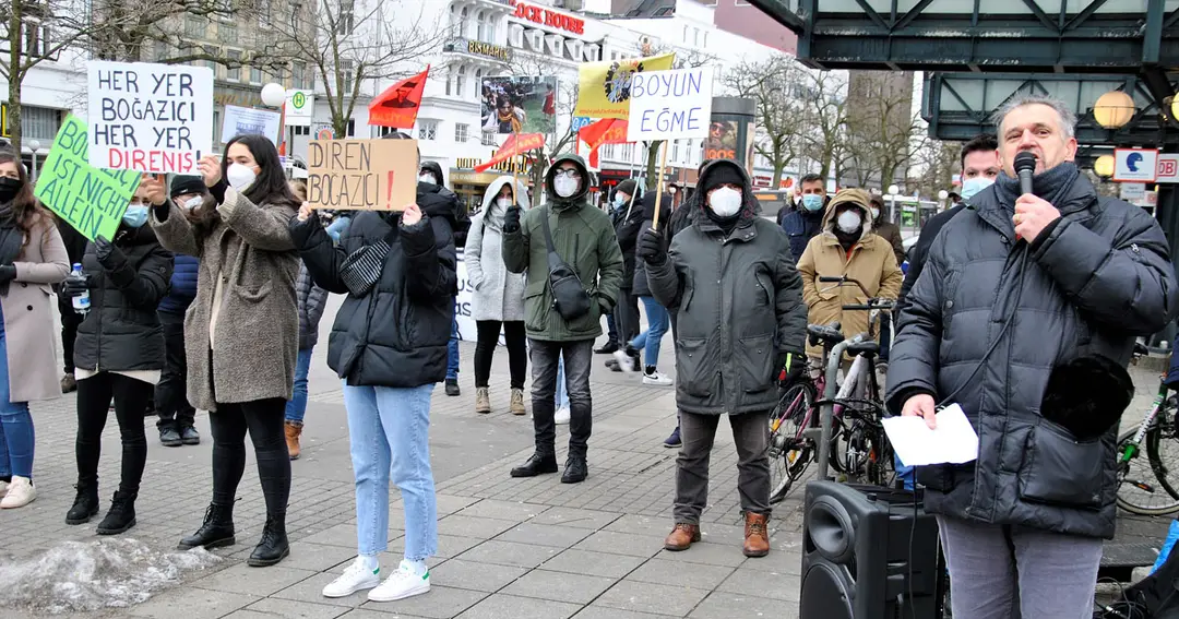 Hamburg'dan Boğaziçi Öğrencilerine Destek Gösterisi