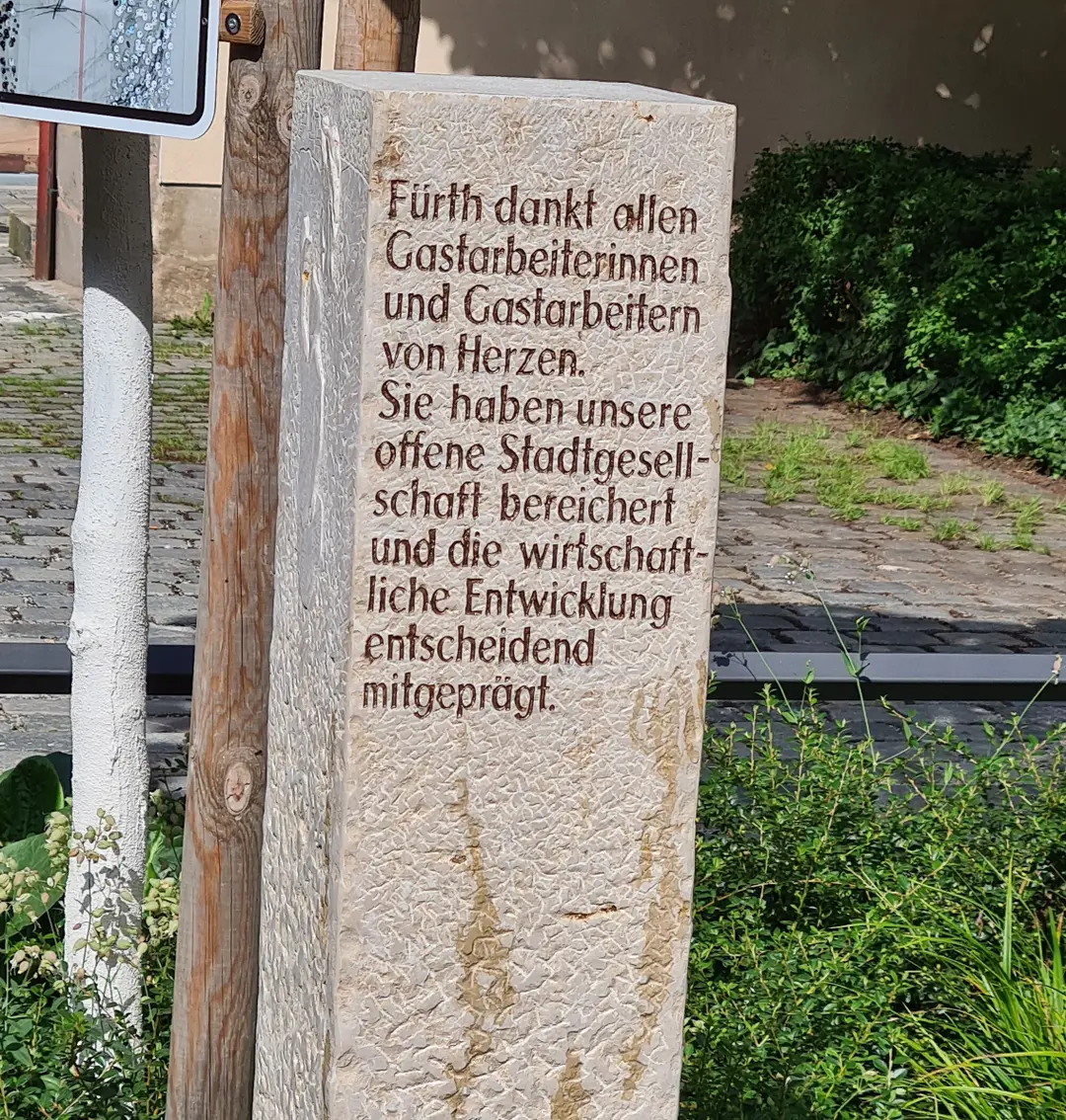 Fürth’de, Göçün 60.yılında misafir işçilere şükran anıtı açıldı