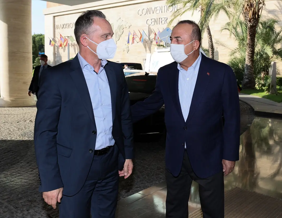 Çavuşoğlu, Maas ile görüştü
