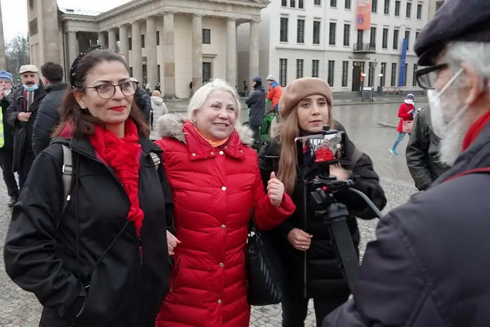 Sedef Kabaş için Berlin'de sokağa çıktılar