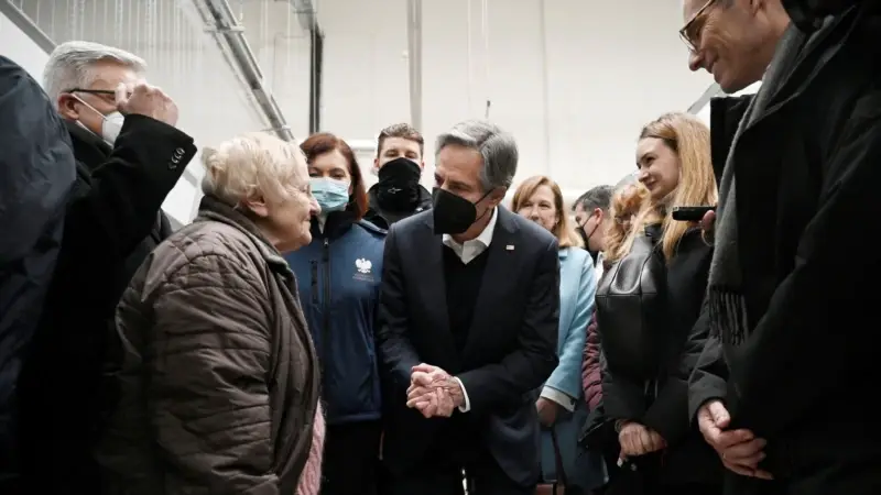 Blinken Polonya'da Ukrayna Sınırını Ziyaret Etti