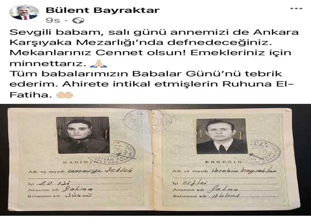 TGMN Başkanı Bülent Bayraktar’ın acı günü