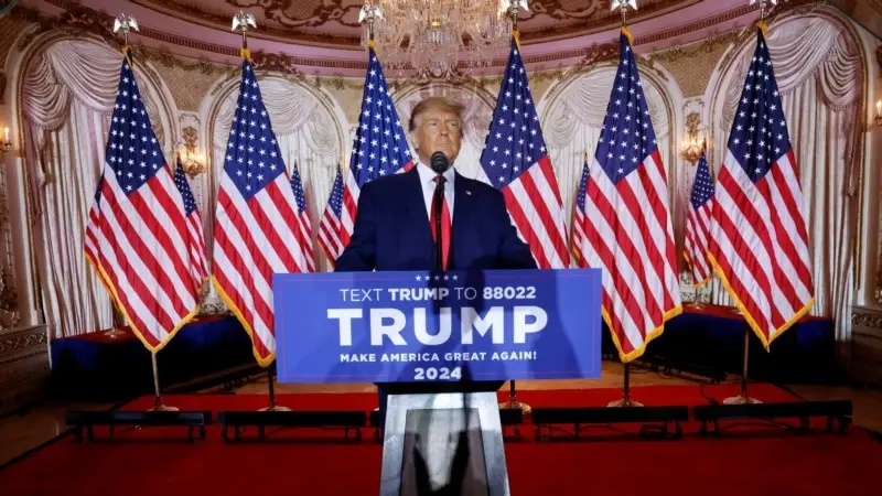 Eski Başkan Trump 2024 İçin Adaylığını Açıkladı