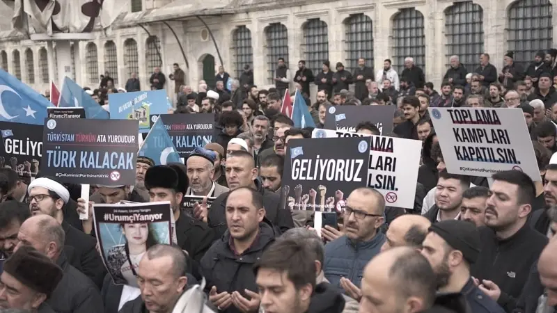 Çin İstanbul’da Protesto Edildi