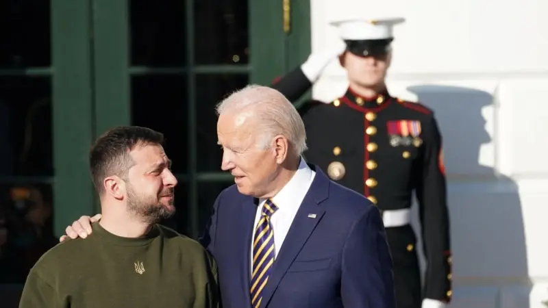 Zelenski Beyaz Saray'da Başkan Joe Biden'la Biraraya Geldi