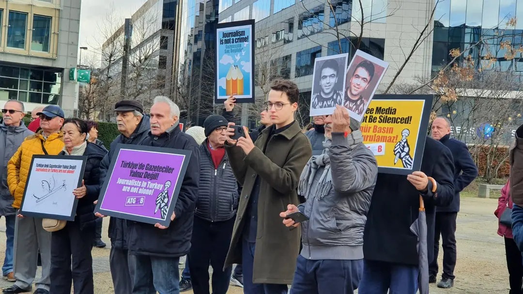 ATGB Brüksel'de basın özgürlüğü çağrısı yaptı