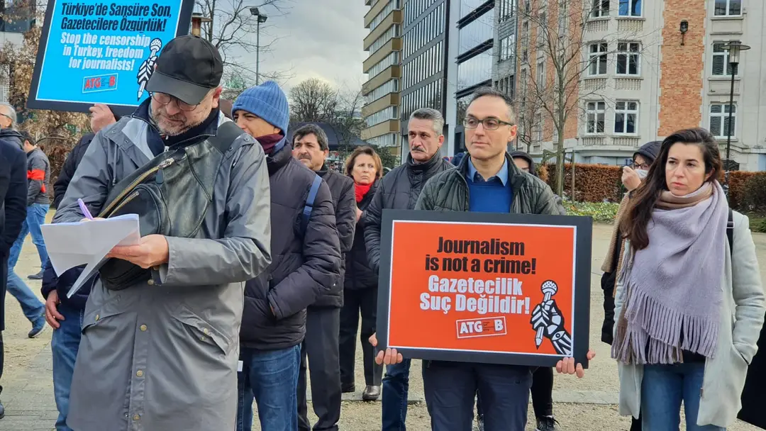 ATGB Brüksel'de basın özgürlüğü çağrısı yaptı