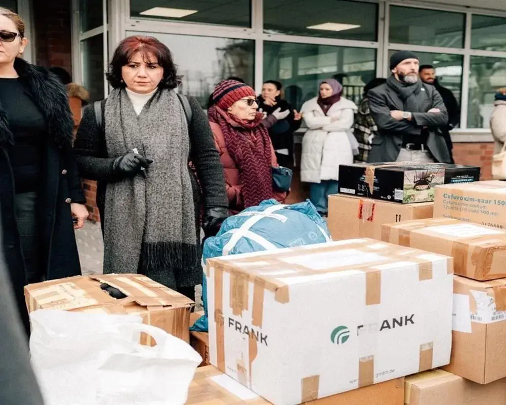 Frankfurt’taki yardım kampanyası sürüyor