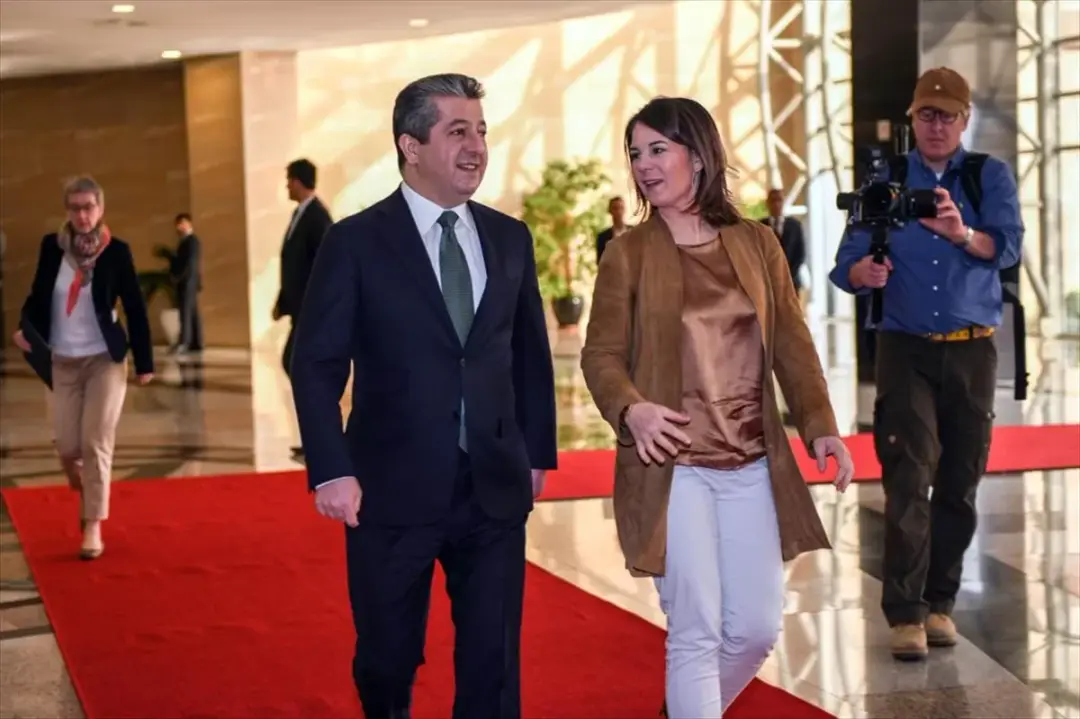 Barzani Erbil'de Almanya Dışişleri Bakanı Baerbock ile görüştü