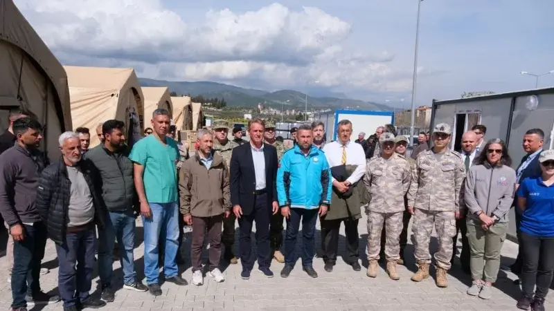 ABD Hatay’da Kurduğu Sahra Hastanesini Açtı