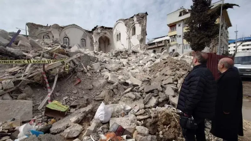 Adıyaman’da Tarihi Eser Enkazı Kaldırılmayacak