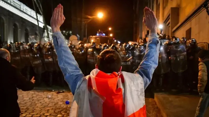 Gürcistan’da Şiddetli Protestolar