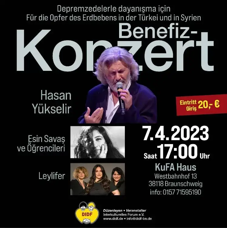 Hasan Yükselir’den depremzedeler için üç şehirde üç konser