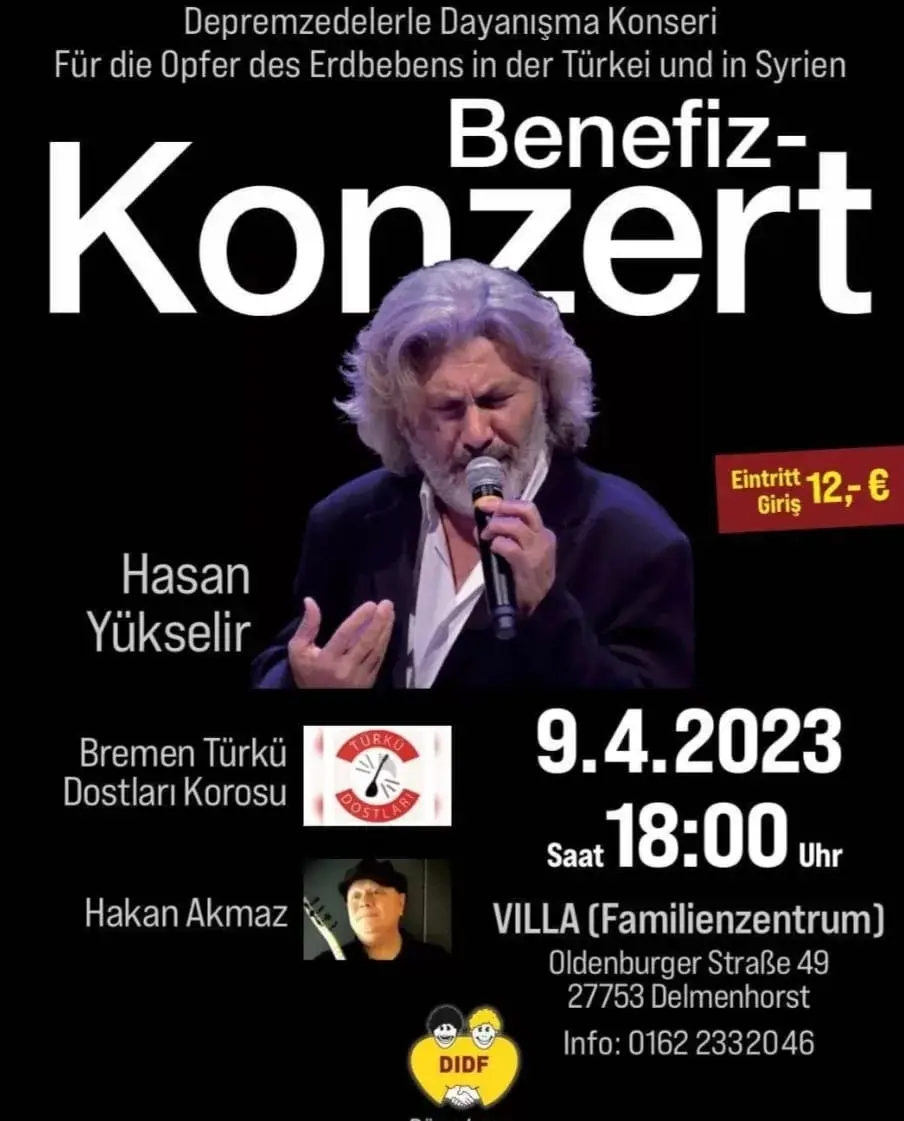 Hasan Yükselir’den depremzedeler için üç şehirde üç konser