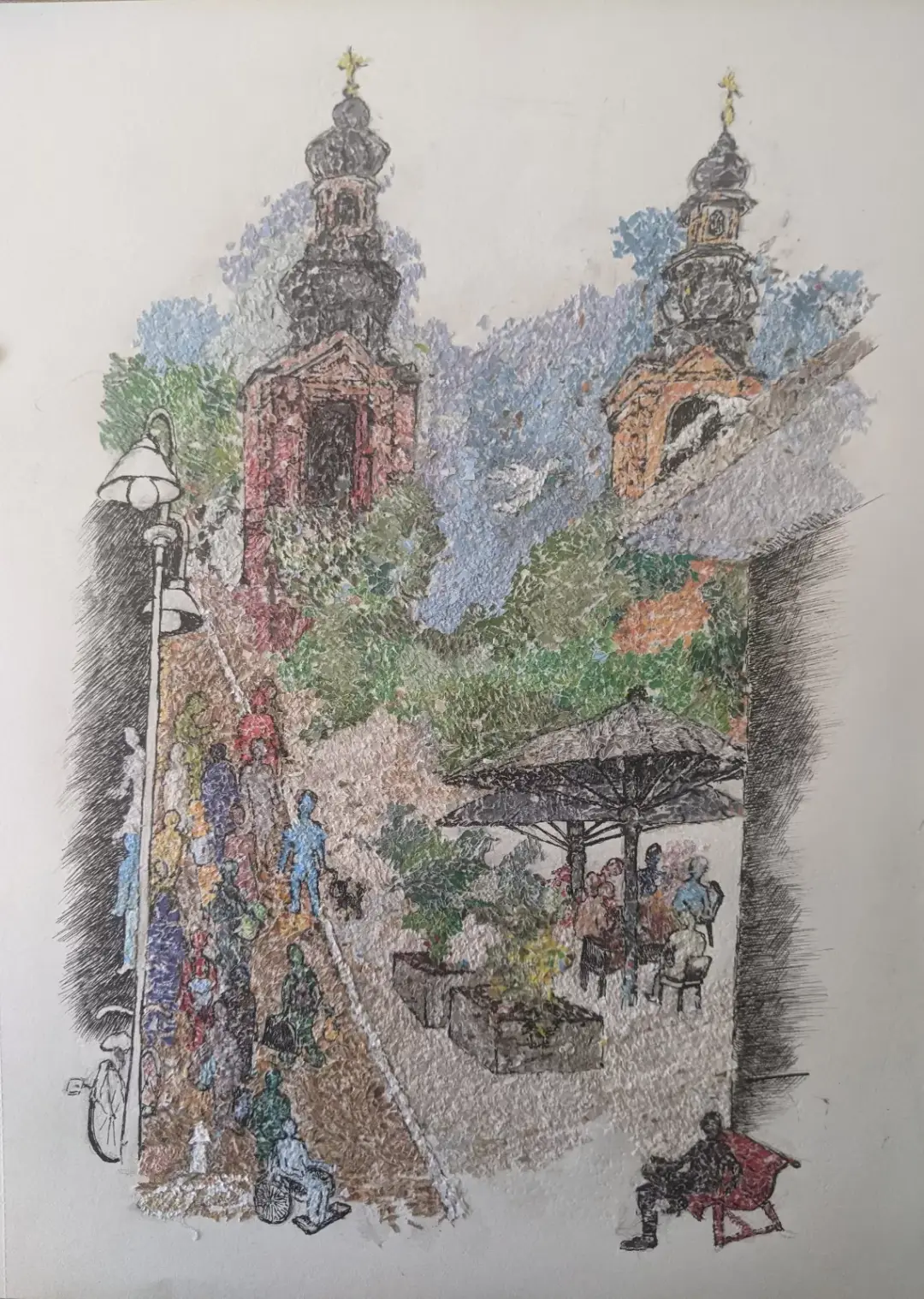 Ressam İzel Erkson-Hendek’ın Mainz izlenimleri Rüsselsheim'da