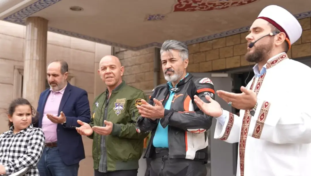Motosiklet tutkunları DİTİB Camii’nde sezon açtı
