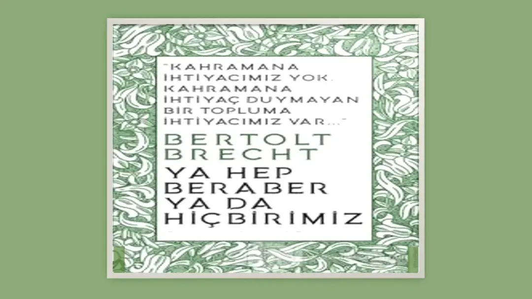 YA HEP BERABER YA HİÇBİRİMİZ