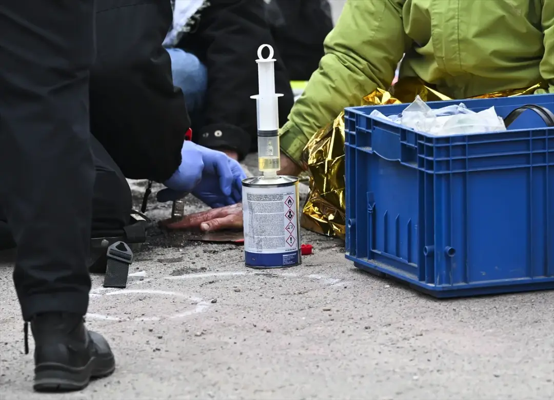 İsrail’e silah sağladığı gerekçesiyle Rheinmetall şirketi protesto edildi
