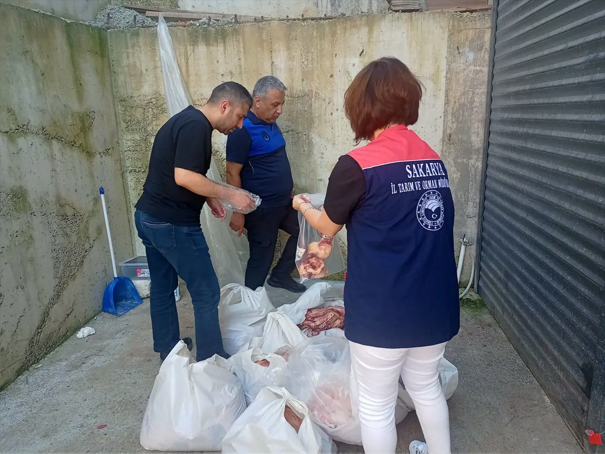 Sakarya'da 5,5 ton etiketsiz et imha edildi