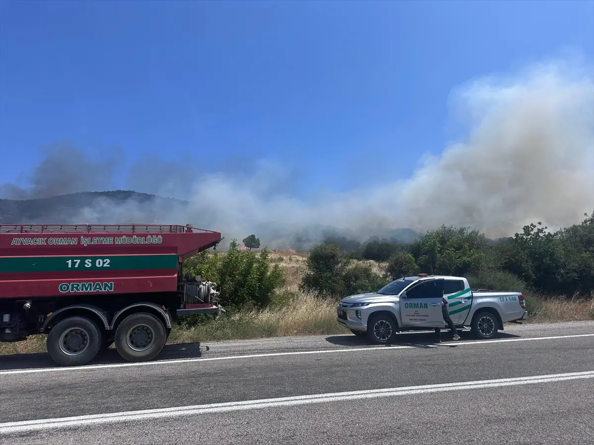 Çanakkale'de Yangın Söndürüldü