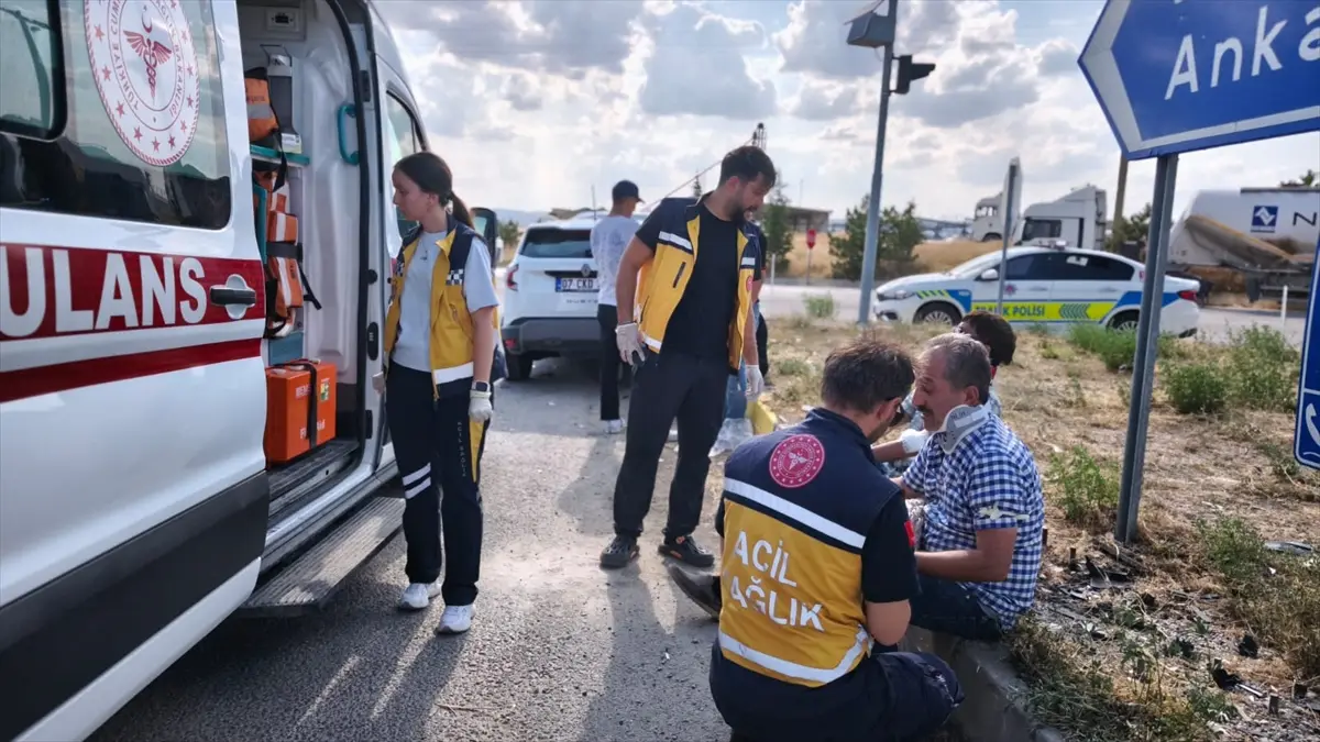 Kırıkkale'de trafik kazası: 6 yaralı