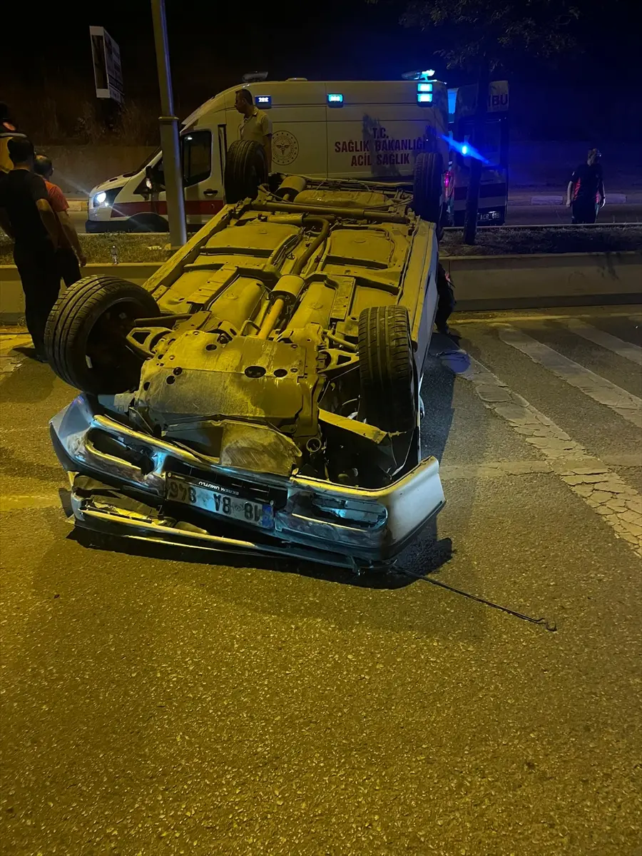Çankırı'da otomobil takla attı: 5 yaralı
