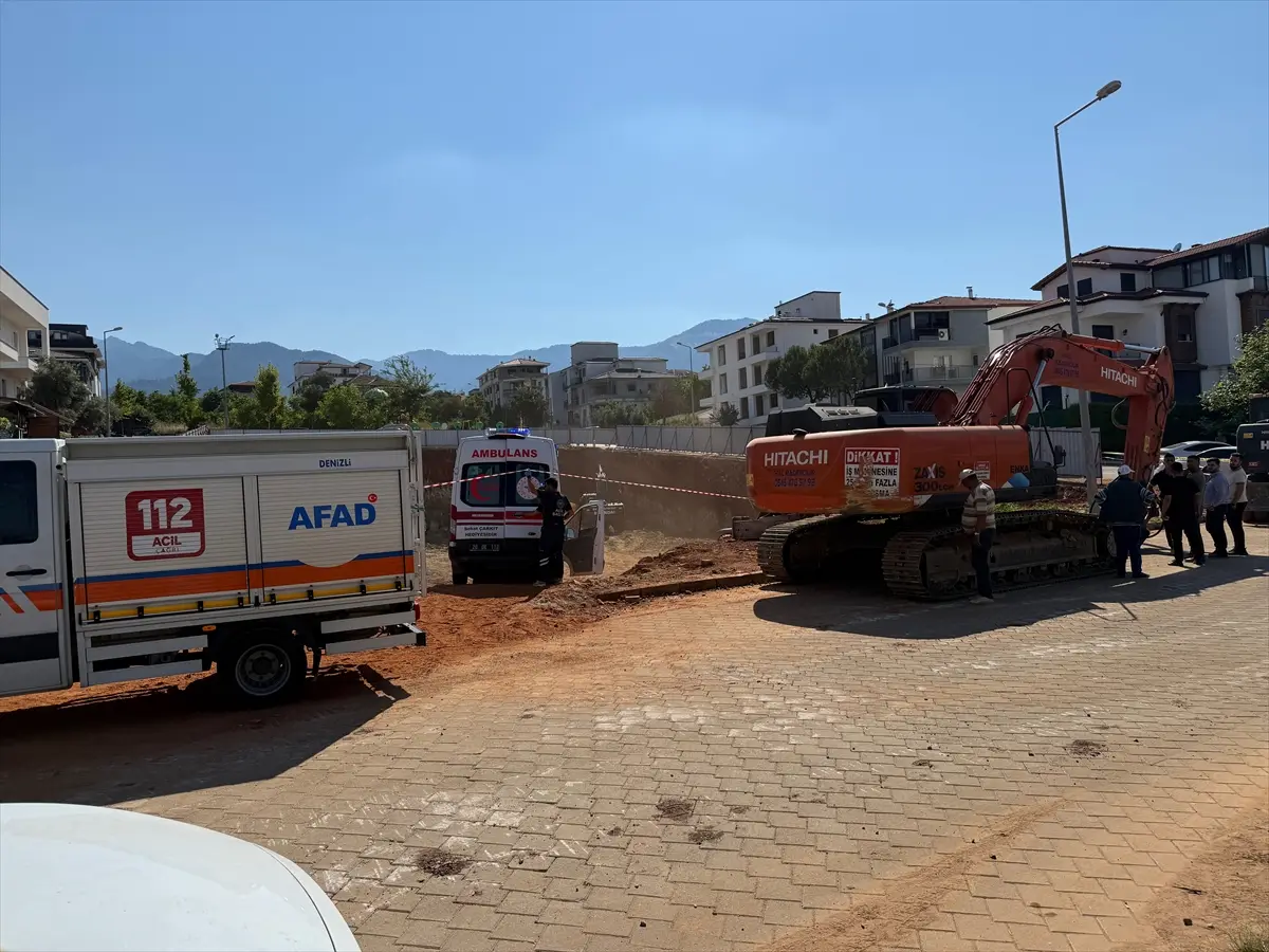 Denizli'de inşaat göçtü: 1 işçi öldü