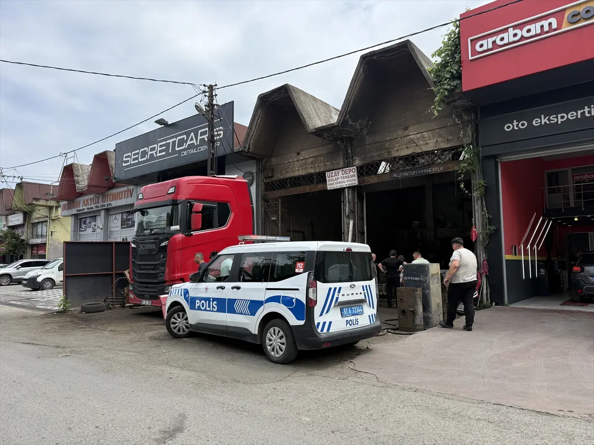 Trabzon'da Tırın Deposunda Patlama: 1 Yaralı