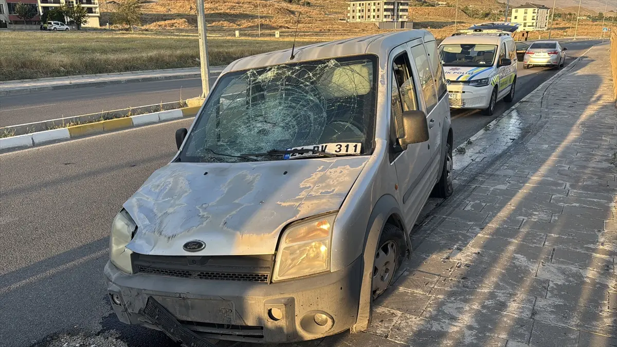 Erzincan'da kaza: Hafif ticari araç bisiklete çarptı, 2 yaralı