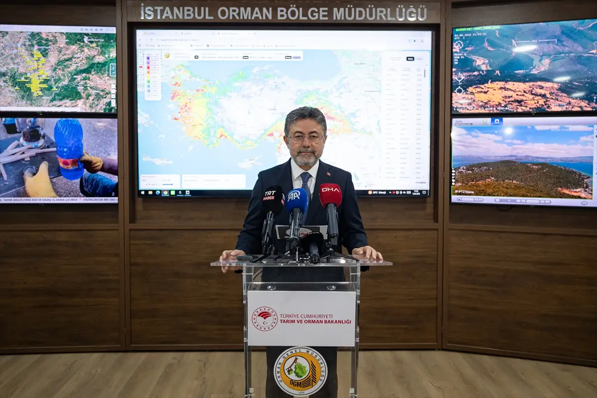 Bakan Yumaklı: Balıkesir ve Mersin'deki yangınlar kontrol altında