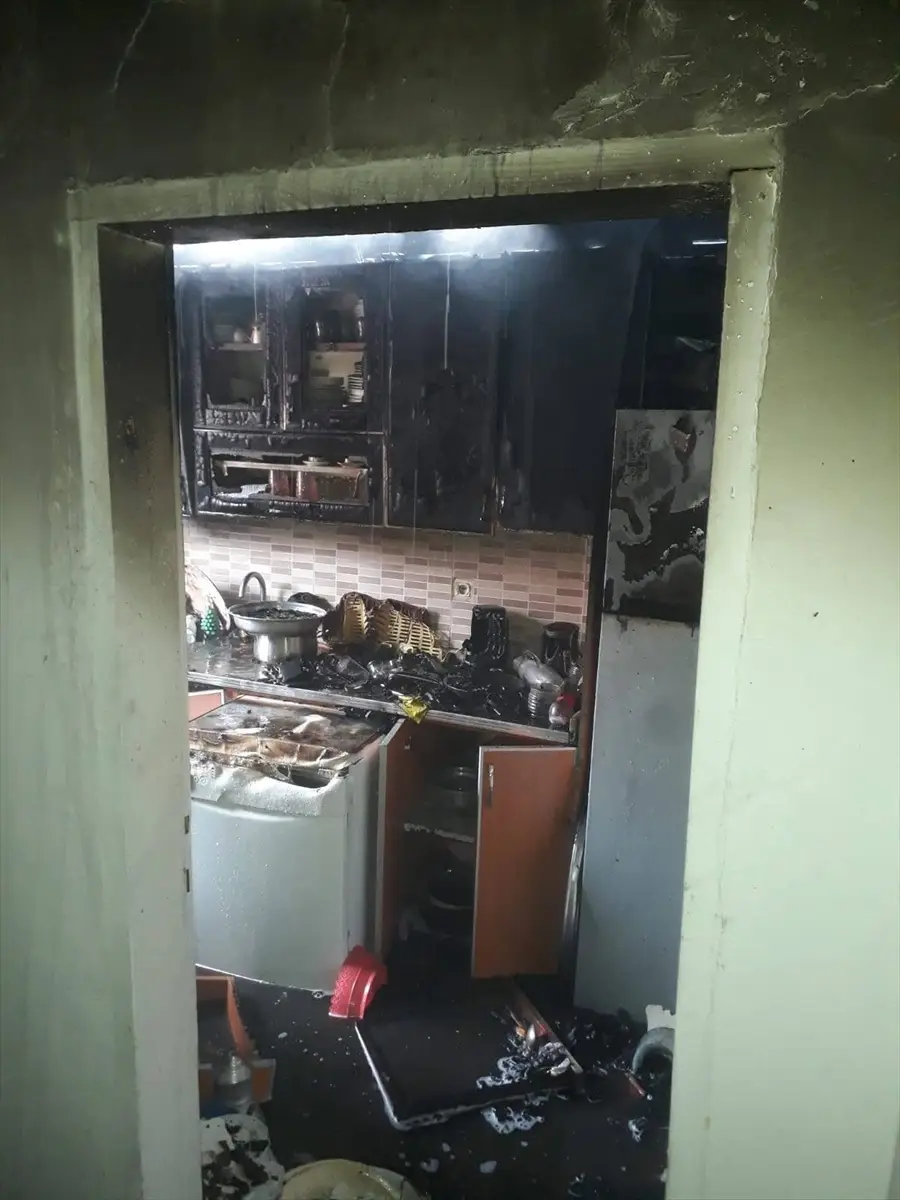 Ordu'da yangın sırasında mutfak tüpü patladı: 5 yaralı