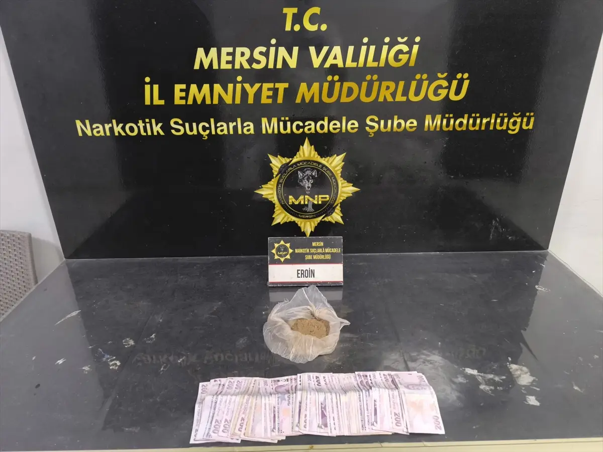 Mersin'de uyuşturucu operasyonu: 190 gram eroin ele geçirildi