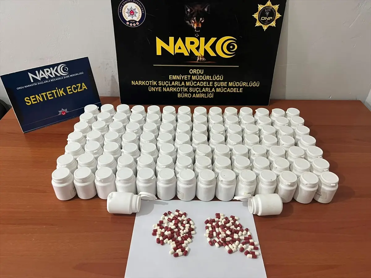 Ordu'da uyuşturucu operasyonunda 3 şüpheli tutuklandı