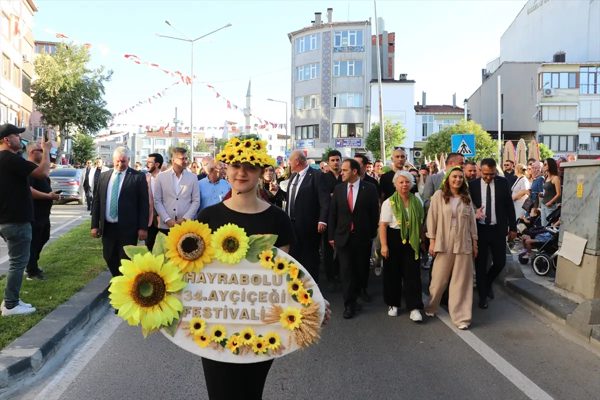 Tekirdağ'da 34. Ayçiçeği Festivali coşkuyla başladı