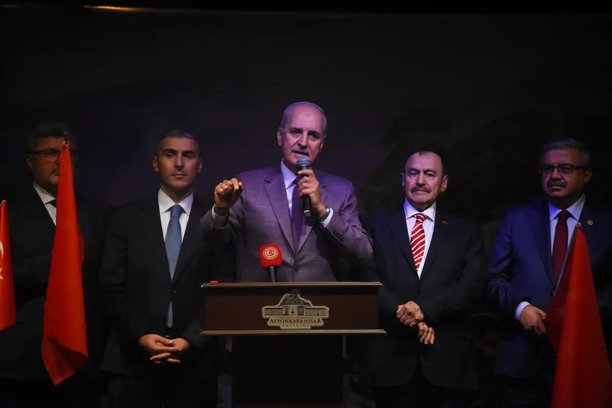 TBMM Başkanı Kurtulmuş, Büyük Zafer'in 104. yıl dönümünde Şuhut Atatürk Evi'ndeki programda konuştu: